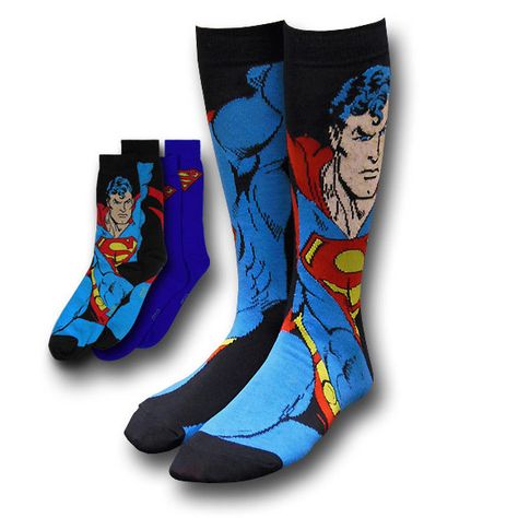 Superman Image and Symbol Blue Socks 2-Pack $8.99 Superman Socks, Superman Images, Superhero Socks, Egyptian Clothing, Geeky Clothes, Comics Marvel, Comforter Bedding Sets, Blue Socks, White Socks