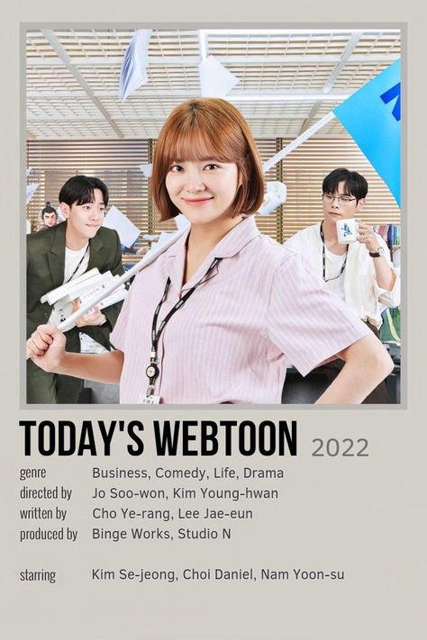 Today's Webtoon Kdrama, Drama Notes, K Drama Poster, Webtoon Kdrama, Today's Webtoon, Best Romantic Comedies, Disney Movie Posters, Film Recommendations, Korean Drama Series