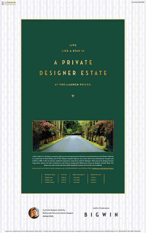 Advertising Design Layout, Real Estate Banner, Property Ad, Ad Layout, Real Estate Marketing Design, Real Estate Advertising, Fashion Poster Design, Real Estate Ads, Real Estates Design