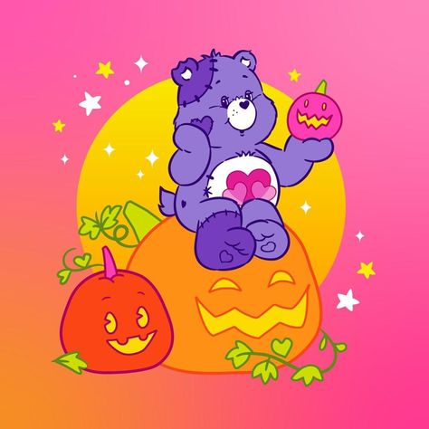 Soft Grunge Tumblr, Care Bears Halloween, Tumblr Cute, Care Bears Vintage, Care Bear Birthday, Halloween Wallpaper Cute, Bear Halloween, Grunge Tumblr, Dark Halloween