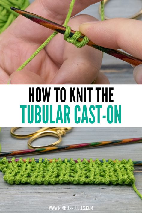 2x2 Tubular Cast On, Rib Cast On Knitting, How Many Stitches To Cast On For A Hat, Invisible Cast On Knitting, Knitting Cast On Methods Tutorials, Crochet Cast On For Knitting, Stretchy Knit Cast On, Stretchy Knit Stitches, Tubular Cast On In The Round