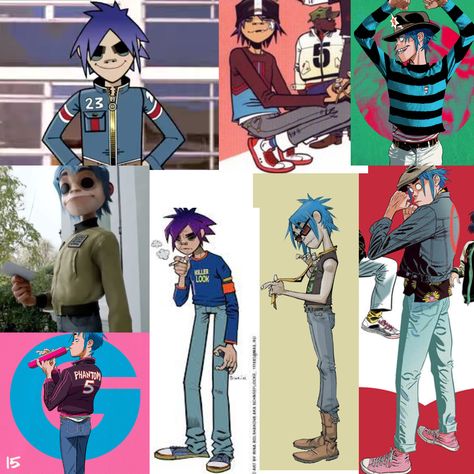 Gorillaz Outfits, Gorillaz 2d, 2d Gorillaz, 2-d Gorillaz, Fandom Wiki, Monkeys Band, Gorillaz Art, Dirty Harry, Damon Albarn