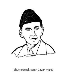 Quaid E Azam Sketch, Allama Iqbal Sketch, Allama Iqbal Pic, Free Funny Videos, Allama Iqbal, Easy Art For Kids, National Heroes, Painted Clay Pots, Bts Drawings