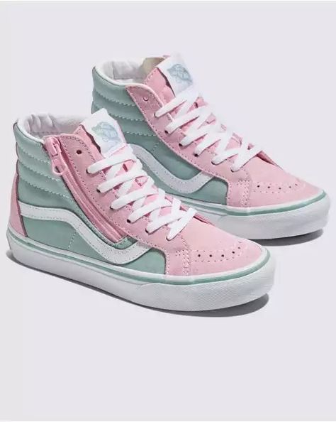 Shop Shoes & Sneakers | Vans Pink Hightop Vans, Pink Vans, Sneakers Vans, Cool Vans, High Top Vans, Shop Shoes, Sk8 Hi, New Sneakers, Vans Sneakers