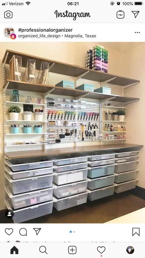 Storage Shed Craft Room, Craft Shed Organization Ideas, Small Scrapbook Room Ideas, Diy Office And Craft Room Combined, Modular Craft Storage, Craft Nook Ideas, Small Business Office Ideas Design, Small She Shed Craft Room Ideas, Embroidery Shop Organization