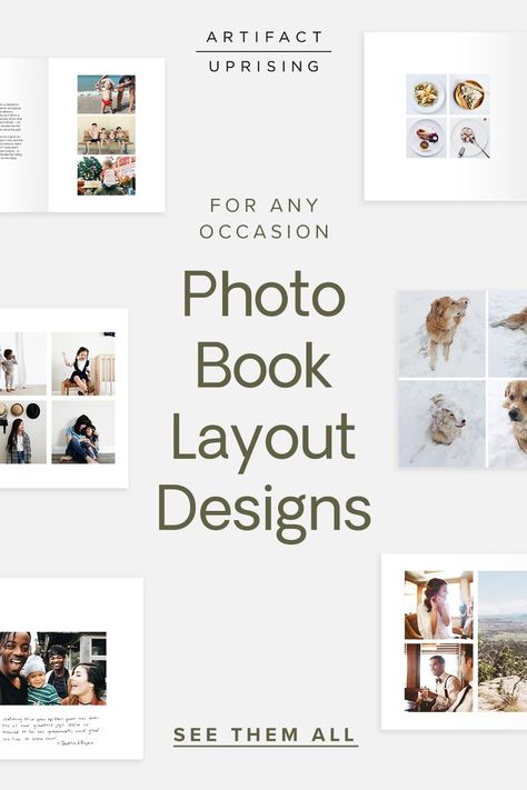 Photo Book Layout Ideas, Digital Album Design, Book Layout Ideas, Photo Book Layout, Book Types, Photo Book Design, Genealogy Notebook, Travel Photobook, Shutterfly Photo Book