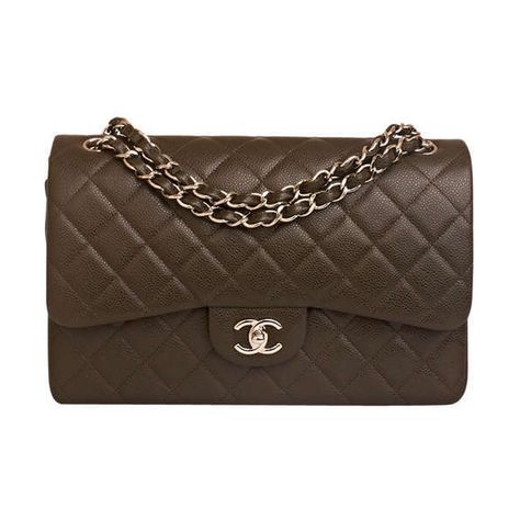 Chanel Dark Brown Quilted Caviar Jumbo Classic 2.55 Double Flap Bag ($5,850) ❤ liked on Polyvore featuring bags, handbags, quilted leather handbags, dark brown leather purse, brown handbags, quilted handbags and quilted leather purse Brown Chanel, Brown Handbags, Brown Leather Purse, Quilted Handbags, Brown Handbag, Cottagecore Aesthetic, Berets, Brown Bags, Dark Brown Leather