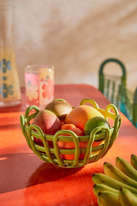 Peek-A-Boo Margarita Glass | Urban Outfitters Urban Outfitters Home, Ceramic Fruit Bowl, Tanah Liat, Green Fruit, Colorful Ceramics, Pottery Crafts, Snack Bowls, Ceramics Pottery Art, Ceramics Ideas Pottery