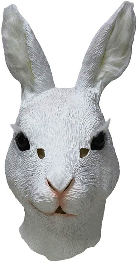 Rabbit Mask, The Mask Costume, Animal Cosplay, Bunny Mask, Halloween Party Props, Dog Mask, Rabbit Head, Bunny Head, White Rabbits