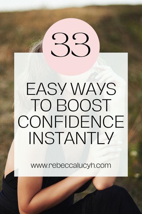 Learn 33 powerful techniques to instantly boost confidence and self esteem so you can feel confidence every day :heart_eyes: Discover unique ways to build confidence in yourself so you can get what you deserve in life. Confidence Habits, Self Confidence Building, Confidence Building Quotes, How To Have Confidence, Confidence Coach, Affirmations For Confidence, Personal Development Activities, Improve Self Confidence, Building Quotes