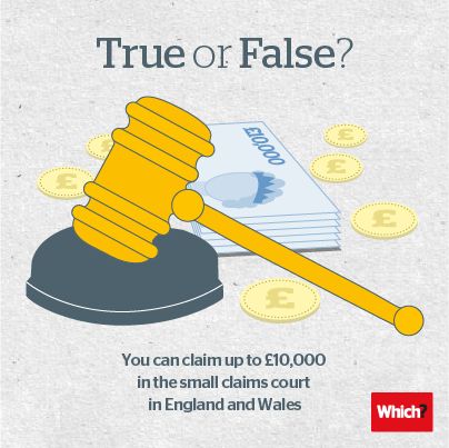 The answer's here: http://www.which.co.uk/consumer-rights/problem/when-should-i-use-the-small-claims-court-/ Consumer Rights, Last Resort, 1 April, Wales England, Being Used, Wales, How To Use, For Everyone, Step By Step