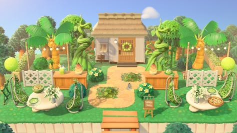 Animal Crossing Tropical Island, Happy Home Paradise Ideas, Acnh 2023, Acnh Tropicore, Animal Crossing Happy Home Paradise, Acnh Tropical, Acnh Hhp, Happy Home Paradise, Jungle Island