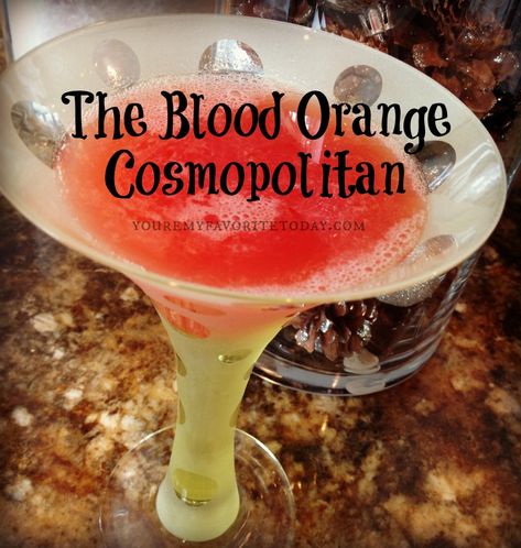 Friday Favorites – Blood Orange Cosmo Orange Cosmopolitan, Blood Orange Cosmo, Blood Orange Martini, Blood Orange Vodka, Cosmopolitan Drink, Cosmopolitan Recipe, Cosmo Recipe, Blood Orange Cocktail, Cranberry Drinks