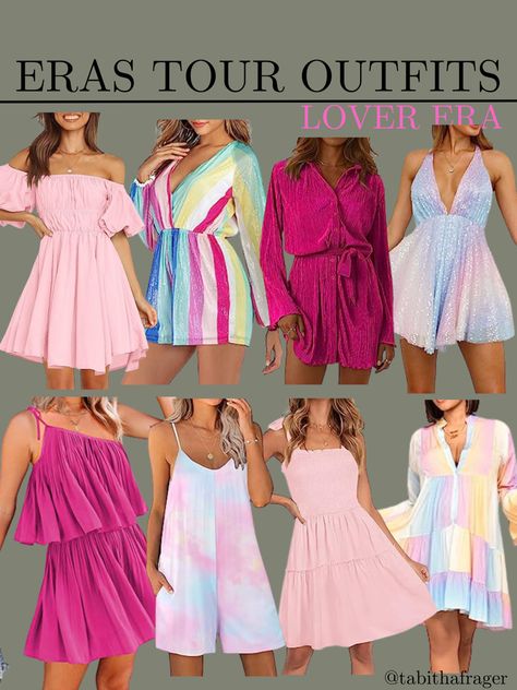 Taylor Swift eras tour outfits lover Lover Dress Taylor Swift, Dress Concert Outfit, Eras Tour Outfits Lover, Lover Era Taylor Swift, Taylor Swift Eras Outfits, Lover Eras Tour Outfit, Plt Clothing, Concert Dress, Eras Tour Outfits