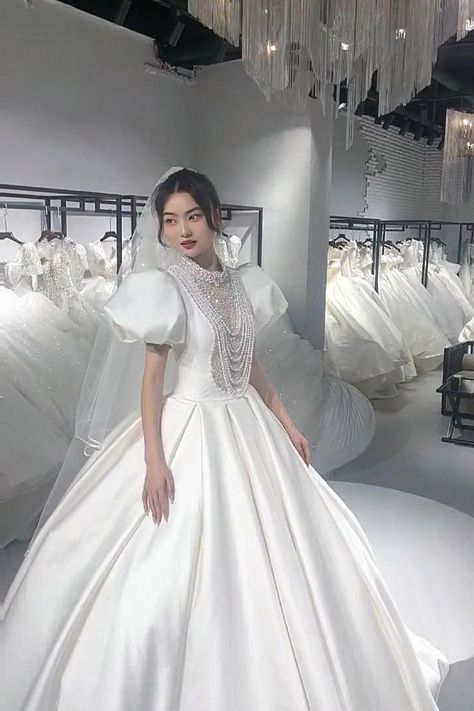 A romantic ball gown feels gorgeous for any bride. Our editors are obsessed with this dress for a fairy tale wedding. Collect this inspiration to your wedding dress ideas. Magical Wedding Dress, Ethereal Wedding Dress, Ethereal Wedding, Fairy Tale Wedding, Wedding Dress Inspiration, Dress Ideas, Ball Gown, Fairy Tale, Bridal Gowns