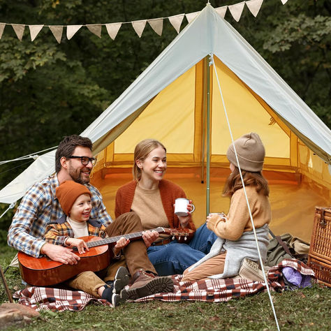 Easy Set-Up All Season Tents - Embrace Outdoor Luxury with Family-Friendly Tent and Ready for Thrills #tent #camping #nature #adventure #camp #campinglife #hiking #travel #outdoors #outdoor #campfire #explore #tentcamping #camper #mountains #glamping #campinggear #forest #bushcraft #tents #trekking #photography #camplife #survival #summer #love #kamp #x #campingtrip #outdoorlife Family Camping Photography, Door Canvas, Camping First Aid Kit, Glamping Tent, Outdoor Luxury, Cabin Tent, Camping Photography, Camping Tents, Canvas Tent