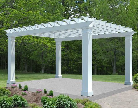 Classic Pergola, Curved Pergola, Free Standing Pergola, White Pergola, Vinyl Pergola, Small Pergola, Pergola Swing, Patio Pergola, Pergola Lighting