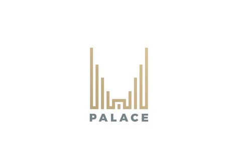 Palace Logo Design, Building Abstract, Paris Wallpaper, Square Logo, Logo Real, Hotel Building, House Construction, Real Estate Logo, Palace Hotel