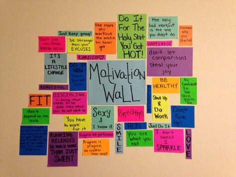 Finally made my own motivation wall! Motivation Wall Ideas, Stick Notes Ideas Wall, Sticky Notes Ideas Wall Bedroom, Diy Motivational Wall Art, Motivation Background, Sticky Notes Quotes, Motivational Notes, Wall Writing, Study Quotes