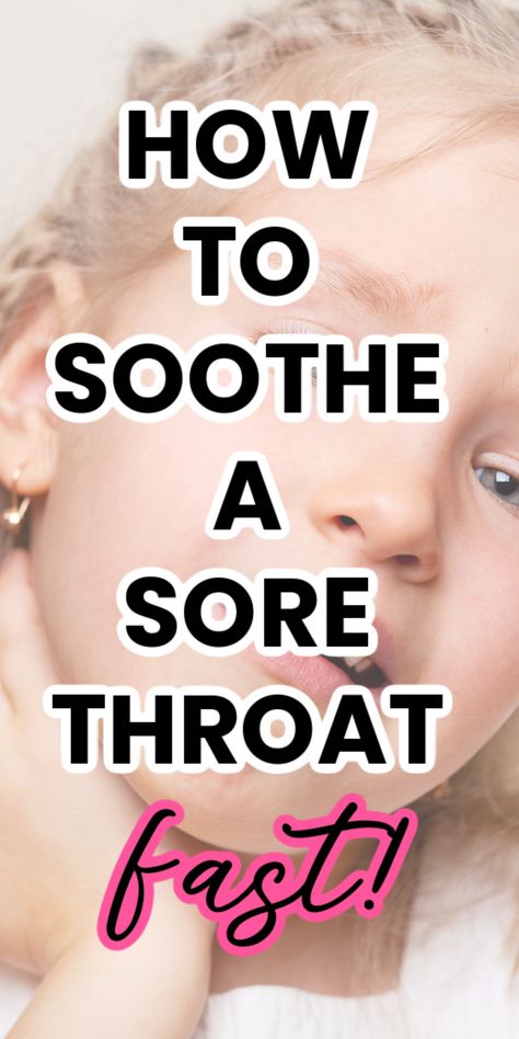 sore throat home remedy What’s Good For Sore Throat, Fast Sore Throat Remedies, Toddler Sore Throat, Sore Throat Kids, Good For Sore Throat, Soothe A Sore Throat, Sore Throat Remedies, Scratchy Throat, Homemade Remedies