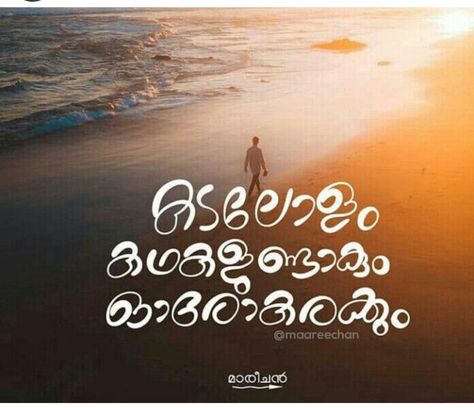 Ooeo karaykkum Malayalam Calligraphy, മലയാളം ചിന്തകൾ, Malayalam Typography, Father Daughter Tattoos, Rumi Love Quotes, Rumi Love, Happy Onam, Boxing Quotes, Malayalam Quotes