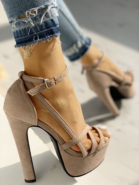 Giuseppe Zanotti Heels, Heels Classy, Platform High Heels, Fashion Heels, Leather Shoes Woman, Black High Heels, Ankle Strap Heels, Ankle Straps, Womens High Heels