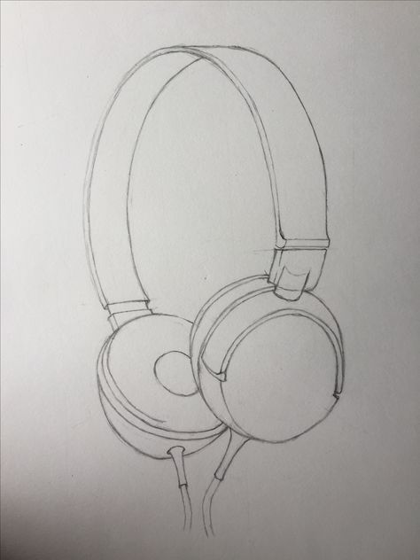 Tried headphones sketch. Sketch Of Headphones, Headphone Sketch Drawings, How To Draw Headphones On Head, Airpods Sketch, Headphones Drawing Easy, Drawing Of Headphones, Headphones Drawing Reference, Headphones Aesthetic Drawing, Draw Headphones