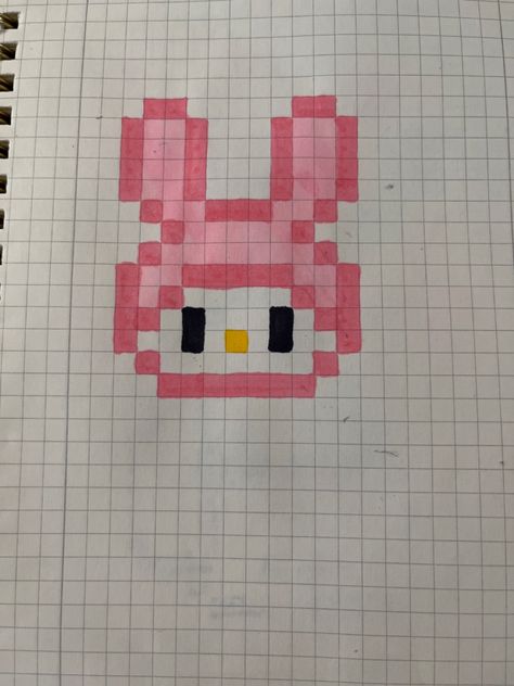 Pixel Art Pattern Small Cute, Gambar Pixel Art, Pixel Art Easy Small Cute, Pixel Art Small Easy, Cute Small Pixel Art, Pixel Drawing Aesthetic, Pixel Art Ideas Simple, Cute Pixel Drawing, My Melody Pixel Art