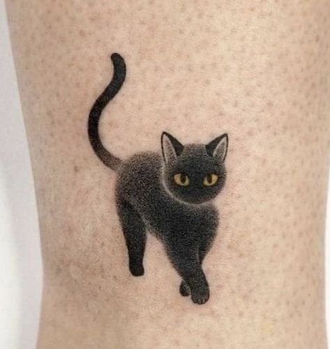 Gray Cat Tattoo, Small Cat Tattoo, Neck Tattoo Women, Best Friends Tattoo, Simple Cat Tattoo, Tattoo Ideas Minimalist, Tattoo Gato, Tattoo Couples, Cat Tattoo Design