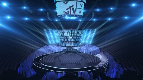 VMA 2016 visualisation on Behance Vma Awards, Mtv Music Awards, Stage Designer, Mtv Awards, Stadium Design, Event Stage, Concert Stage, Abs And Cardio Workout, Stage Show