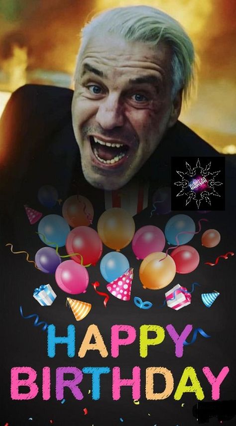 Rammstein Funny Pictures, Butcher Babies, Rule Breaker, Till Lindemann, Happy B Day, Day Wishes, Happy Birthday To You, Happy Birthday Cards, Iphone Background