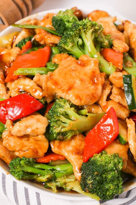 Chicken with Mixed Vegetable Stir Fry | Two Plaid Aprons House Special Fried Rice Recipe, Chicken With Mixed Vegetables, Chicken Vegetable Stir Fry, Homemade Chinese Food, Egg Fried Rice, Cooking Chicken, Broccoli Stir Fry, Chicken And Broccoli, Chinese Chicken