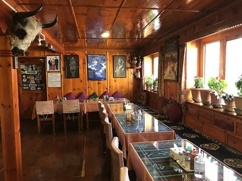 Nepali Restaurant, Nepali Restaurant Interior, Nepal Food, Nepal Travel, Restaurant Interior, Nepal, Interior Inspiration, Conference Room Table, Restaurant