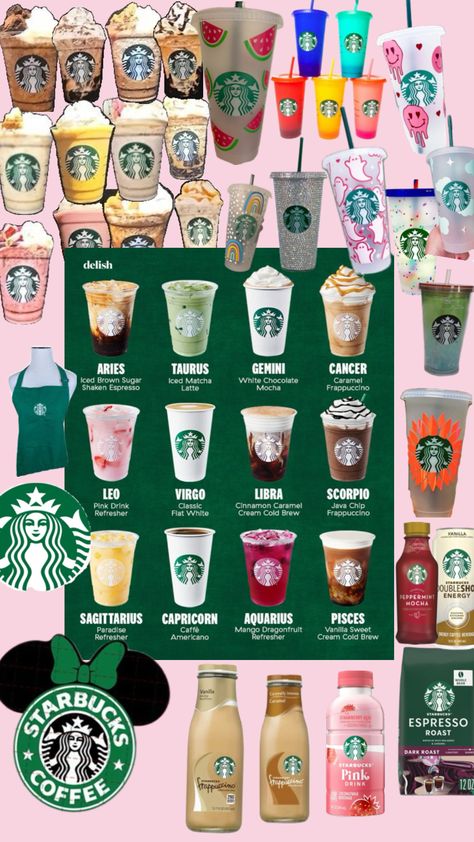 #starbucks #drinks #cups #preppy Preppy Starbucks Drinks, Preppy Drinks, Preppy Starbucks, Preppy Shuffles, Starbucks Drink, Starbucks Recipes, Starbucks Drinks, Energy, Drinks