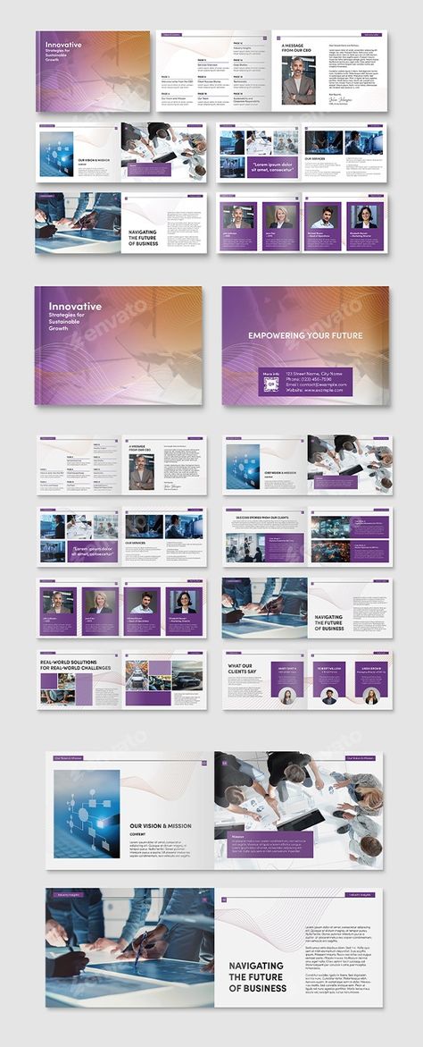 Landscape A5 Brochure Template, Print Templates | GraphicRiver Horizontal Brochure Design, Absolut Vodka, Business Presentation, Layout Ideas, Print Templates, Brochure Design, Brochure Template, Vodka, Layout