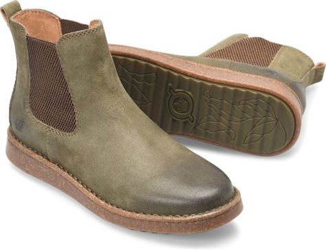 Born Faline in Dk Grey (concrete) distressed - Born Womens Boots on Bornshoes.com Mens Slip Ons, Women's Slip Ons, Simple Fall Outfits, Shoes And Boots, Born Shoes, Boot Socks, Sneaker Collection, Winter Shoes, Leather Booties