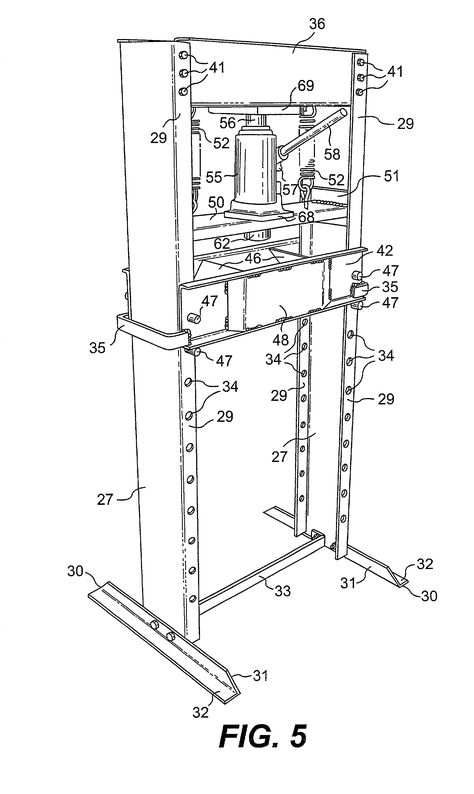 US20020046661A1 - Hydraulic press - Google Patents Hydraulic Shop Press, Hydraulic Press Machine, Breast Plate, Shop Press, Machining Metal Projects, Metal Bender, Metal Bending Tools, Tool Storage Diy, Blacksmith Tools