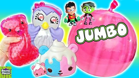 Teen Titans Go Toys, Dr Squish, Doctor Squish, Frock Ideas, Squishy Toys, Birthday Idea, Teen Titans Go, Blind Bags, Teen Titans