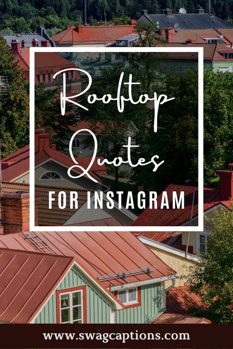 Looking for the best rooftop captions and quotes for your Instagram photos? Look no further! We've got you covered with some of the best rooftop quotes to help make your photos stand out. So get ready to snap some amazing shots on top of those rooftops and use these captions to add some extra personality to them. #rooftopcaptions #rooftopquotes #rooftop #roof #photography #sunset #roofing #architecture #travel #music #love #roofer #rooftopbar #view #food #summer #instagood #bar #drinks Quotes About Views From The Top, Nice View Quotes, Rooftop Captions Instagram, Terrace Quotes, Rooftop Quotes, Roof Photography, Roofing Quotes, Roof Quotes, Pool Quotes