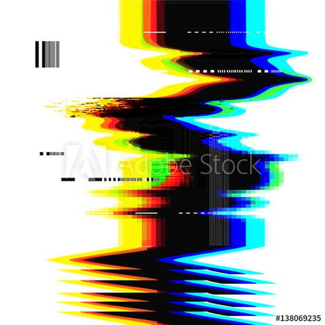 Glitch Concept Art, Digital Distortion, Texture Background, Digital Collage, Textured Background, Adobe Stock, Digital Design, Stock Vector, Vector Illustration