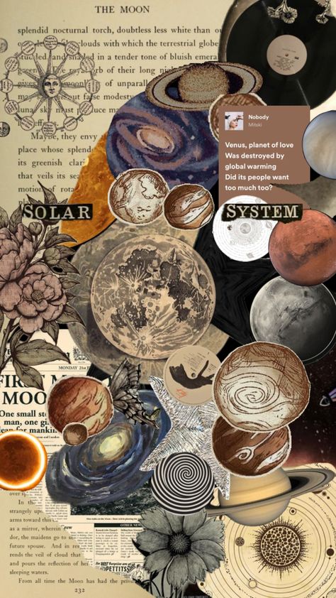 Solar system Aesthetic Solar System Wallpaper, Solar System Collage, Solar System Wallpaper Aesthetic, Aesthetic Solar System, Solar System Aesthetic, Solar System Wallpaper, System Wallpaper, Solar System Art, Sweet Gift Ideas