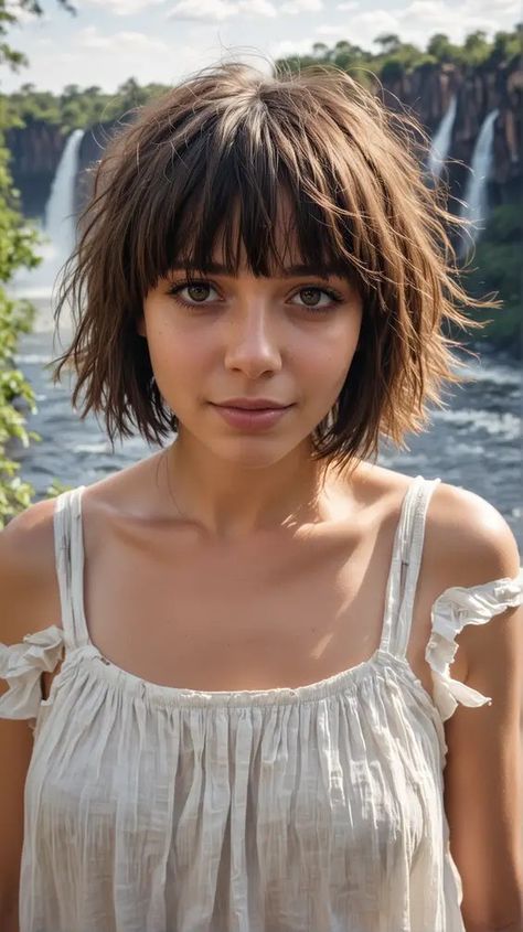 Short Choppy Bob With Bangs, Choppy Bob Hairstyles With Bangs, Choppy Layered Bob, Choppy Bob With Bangs, Winter Update, Shaggy Bob Hairstyles, Choppy Bob Haircuts, Layered Haircuts For Medium Hair, Choppy Layers