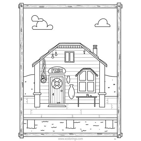 Stardew Valley Coloring Pages, Coloring Stuff, Easy Coloring Pages, House Drawing, Making Things, Stardew Valley, Coloring Pictures, Adult Coloring Pages, Coloring Page