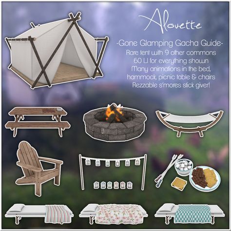 Alouette - Gone Glamping Sims 4 Free Mods, Sims Challenge, Sims 4 Hair Male, Sims Medieval, Play Sims 4, Free Sims 4, The Sims 4 Packs, Play Sims, Sims 4 House Design