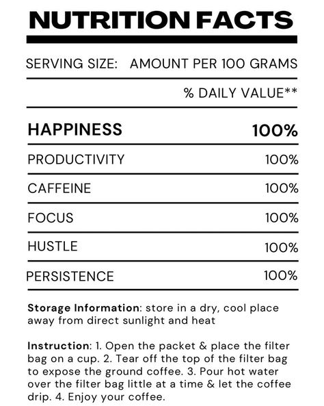 Check our Nutrition Facts ✨ 🤣 Nutrition Facts Design, Anime Funny Moments, Coffee Grounds, Nutrition Facts, Design Inspo, Funny Moments, Anime Funny, Nutrition, In This Moment