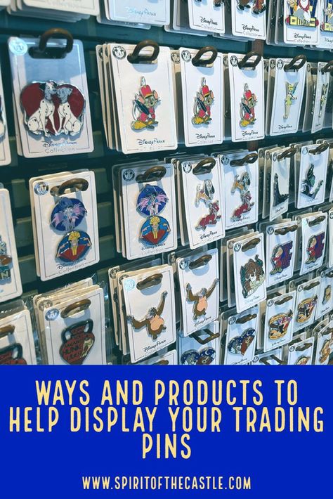 Ways To Display Disney Pins, Pin Trading Disney World, Diy Disney Pin Display, Pin Storage Ideas, Pin Display Ideas, Disney Pin Display, Pin Display, Display Board, Found On Amazon