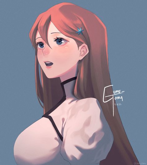 Orihime Manga Icons, Orihime Kurosaki, Orihime Fanart, Rukia Ichigo, Bleach Figures, Bleach Girls, Ichigo X Orihime, Bleach Orihime, Ichigo And Orihime