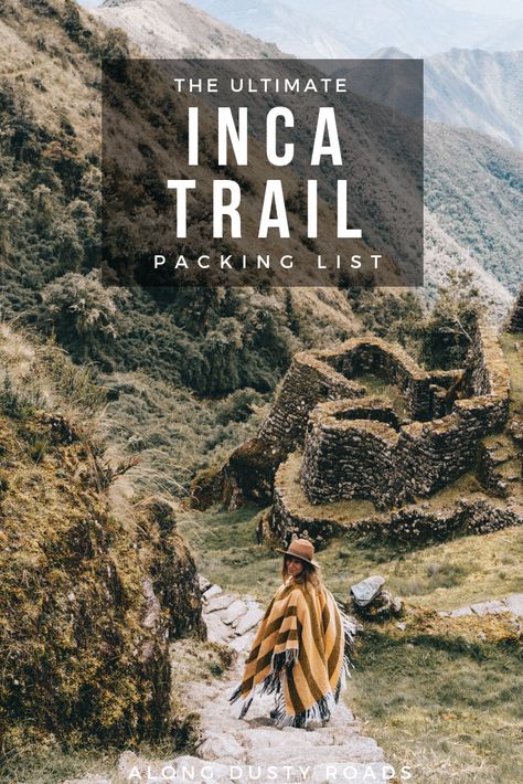 Inca Trail Packing List Women, Peru Hiking Outfit, Peru Packing List Woman, Peru Outfit Travel For Women, Inca Trail Packing List, Inca Trail Peru, Inca Trail Hike, Travel Peru, Peru Travel Guide