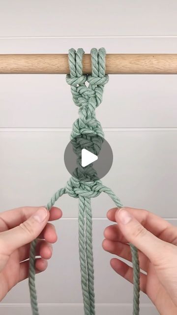 3 Strand Macrame Knot, Macrame Basics, Spiral Knot, Clare Bowen, Chunky Twists, Macrame Tutorials, Knots Tutorial, Square Knot, The Spiral