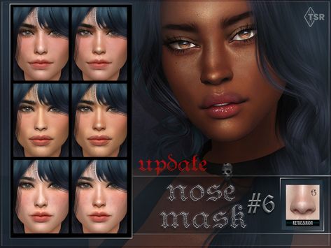 Ресурс The Sims - Носовая маска 06 ОБНОВЛЕНИЕ для создателей персонажей Sims 4 Nose Overlay, Sims 4 Nose Mask, Skin Overlay, Mod Hair, Skin Details, Sims 4 Game Mods, Nose Mask, Nose Shapes, Sims 4 Cc Packs